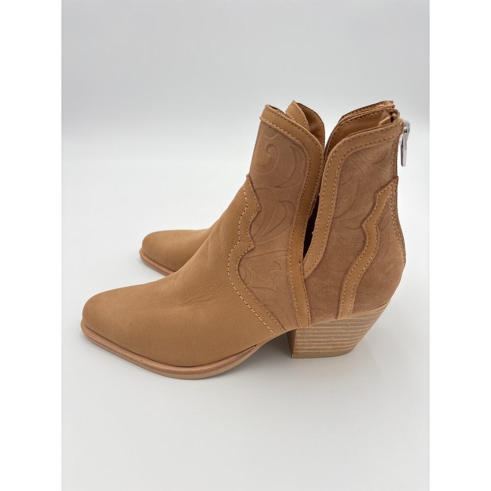 Dolce Vita Tooled Ankle Boot Silvan Pointed Toe Western Style
